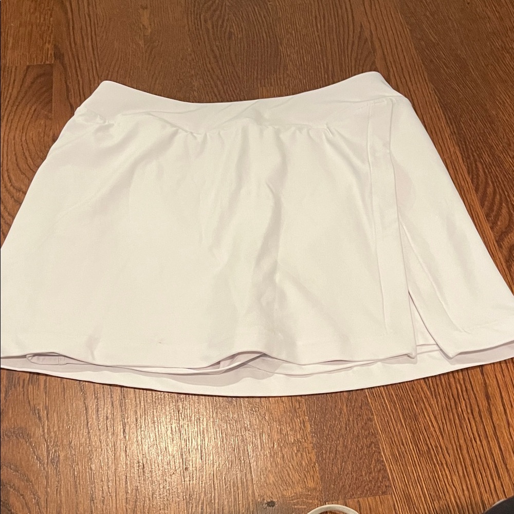 Outdoor Voices White Athletic Skort with Flared Overlay